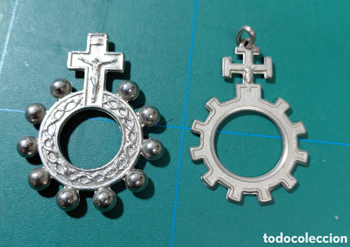 Antig&uuml;edades: 2 ROSARIOS DE DEDO / BUEN ESTADO - Foto 1