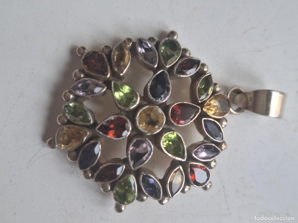 Antig&uuml;edades: Colgantes plata y piedras - Foto 1