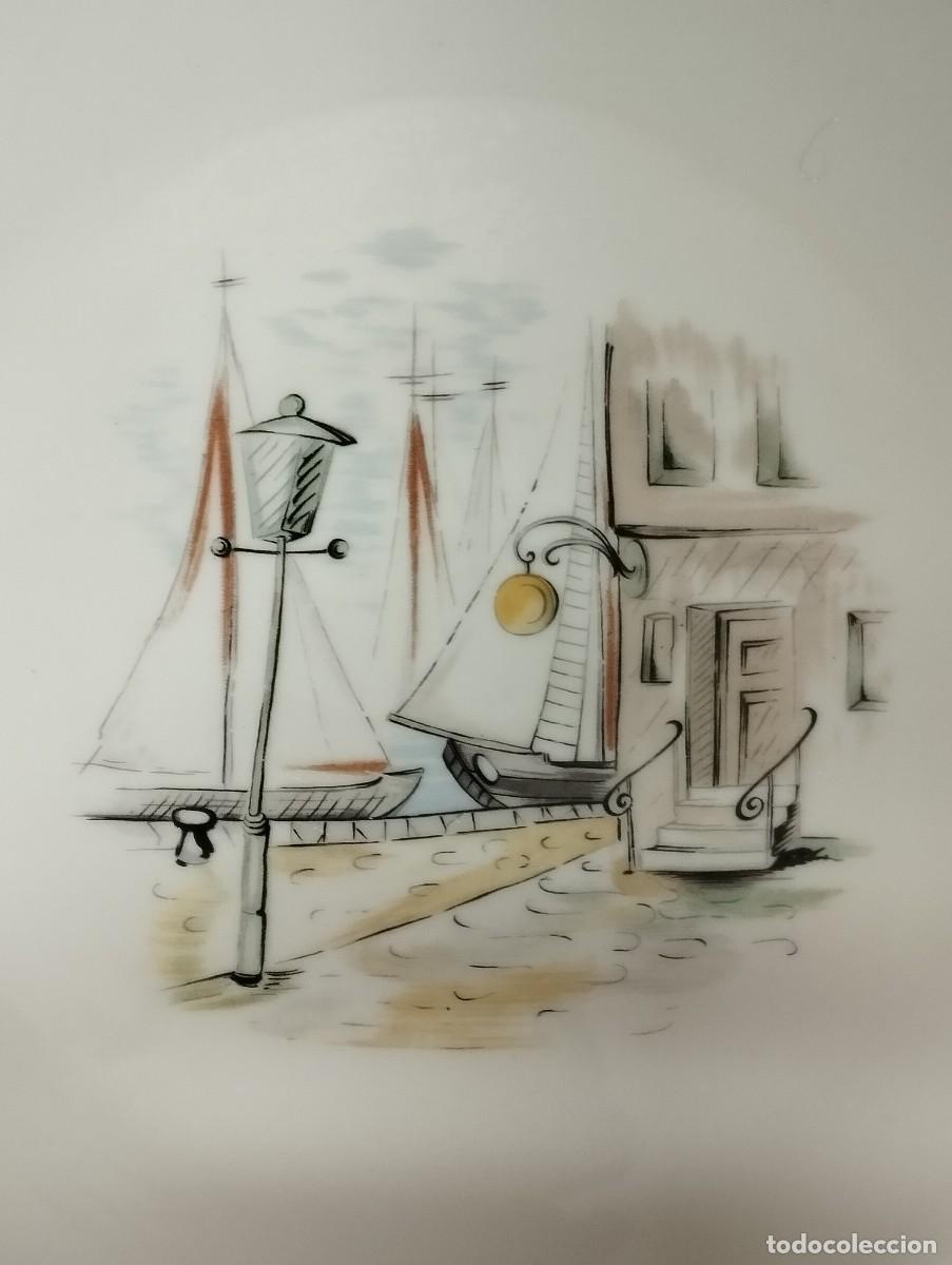 Antig&uuml;edades: PLATO DE BAVARIA PINTADO A MANO - Foto 4