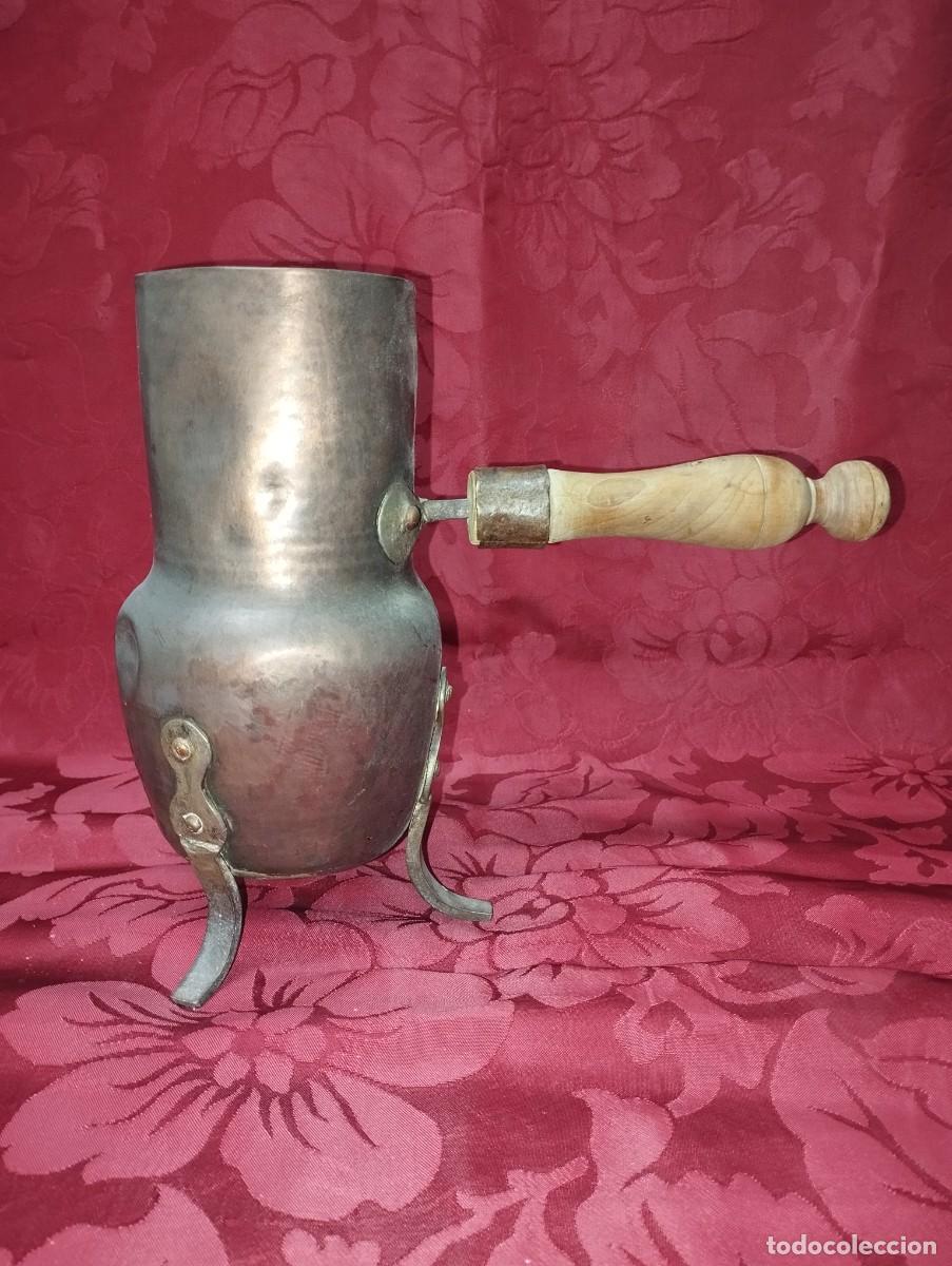 Antig&uuml;edades: ANTIGUA CHOCOLATERA DE COBRE - Foto 3