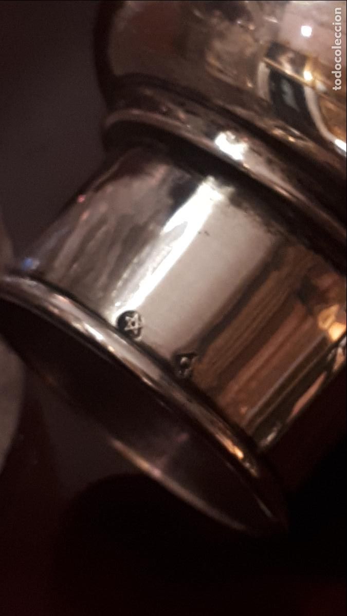 Antig&uuml;edades: Perfumero de plata de Ley y cristal - Foto 2