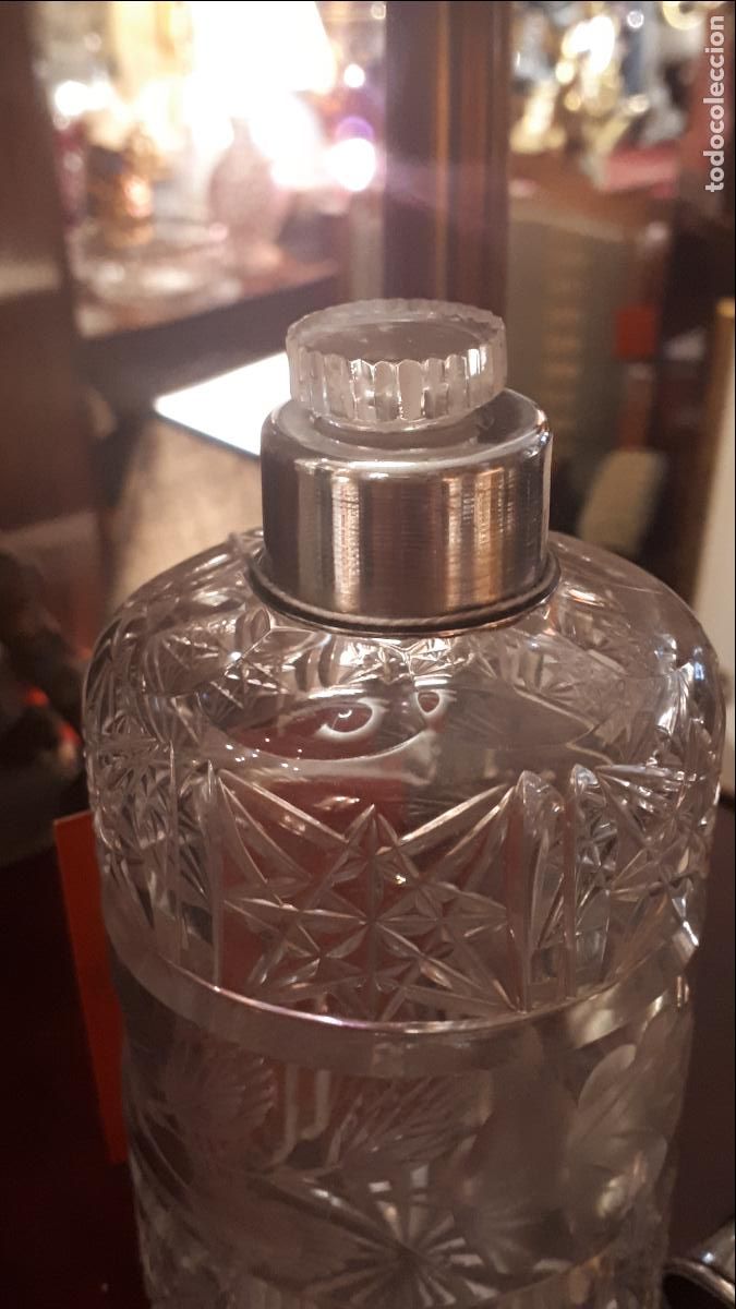 Antig&uuml;edades: Perfumero de plata de Ley y cristal - Foto 6