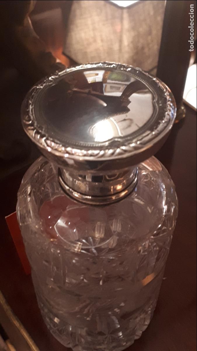 Antig&uuml;edades: Perfumero de plata de Ley y cristal - Foto 8