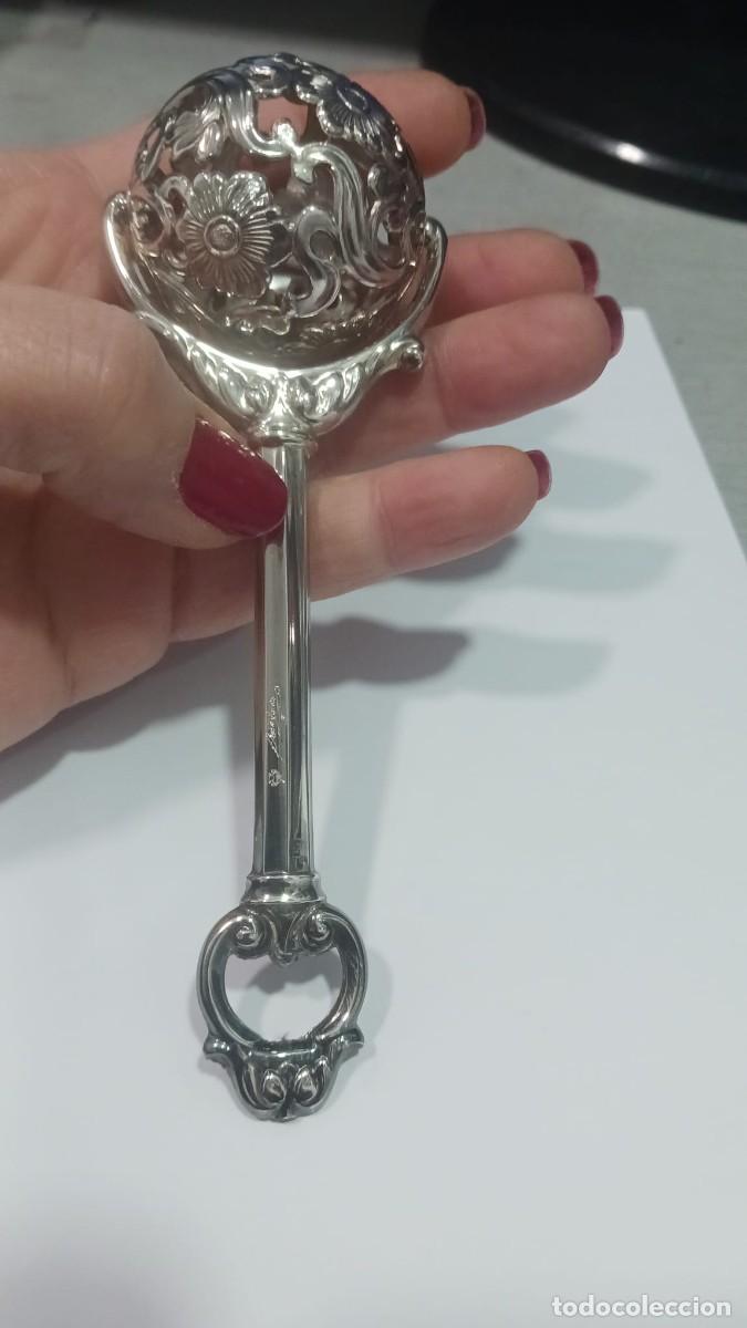 Antig&uuml;edades: sonajero plata Pedro Duran - Foto 2