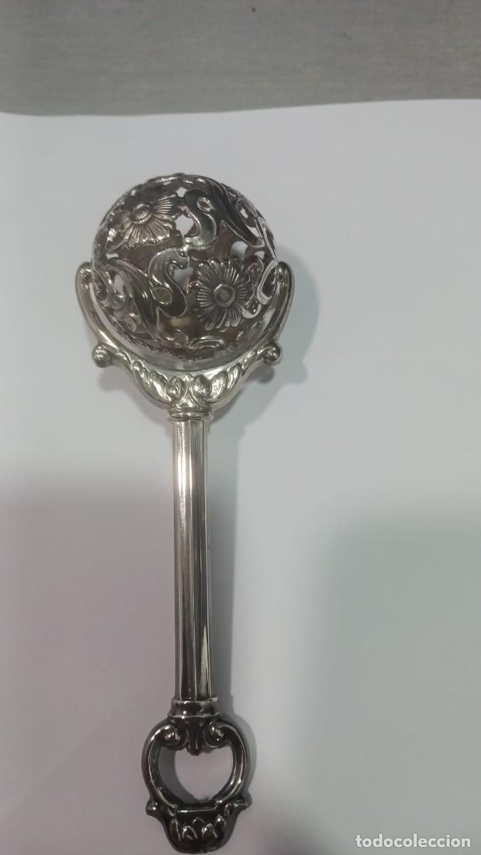 Antig&uuml;edades: sonajero plata Pedro Duran - Foto 1