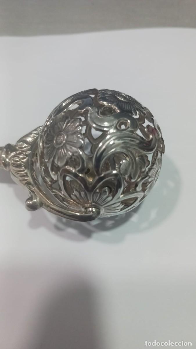 Antig&uuml;edades: sonajero plata Pedro Duran - Foto 4