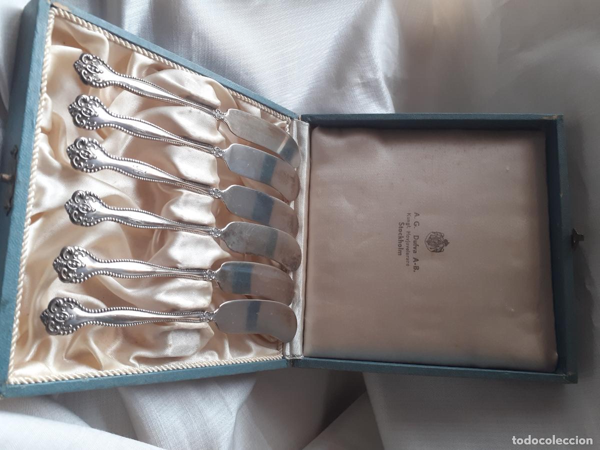 Antig&uuml;edades: Cuchillos de plata para mantequilla - Foto 3