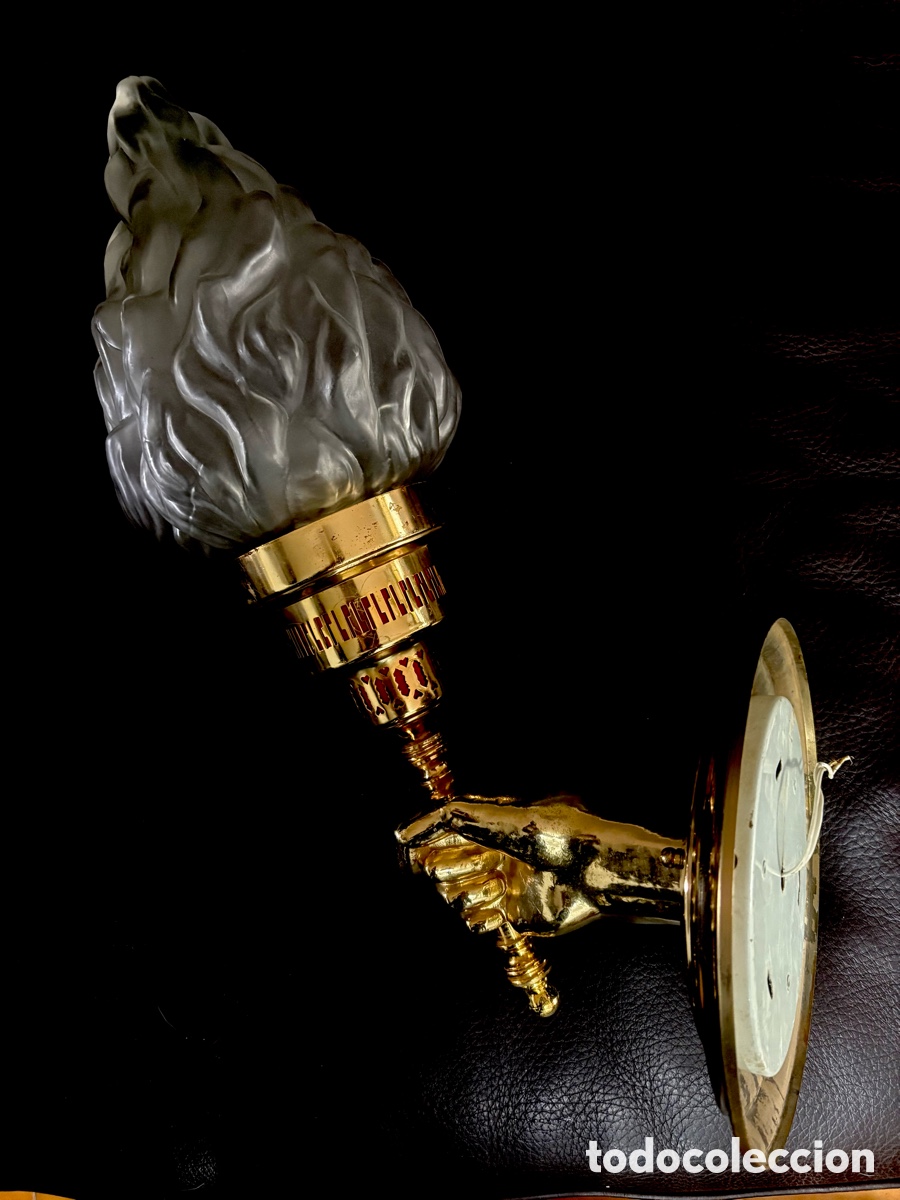 Antig&uuml;edades: APLIQUE ANTORCHA MANO - Foto 3