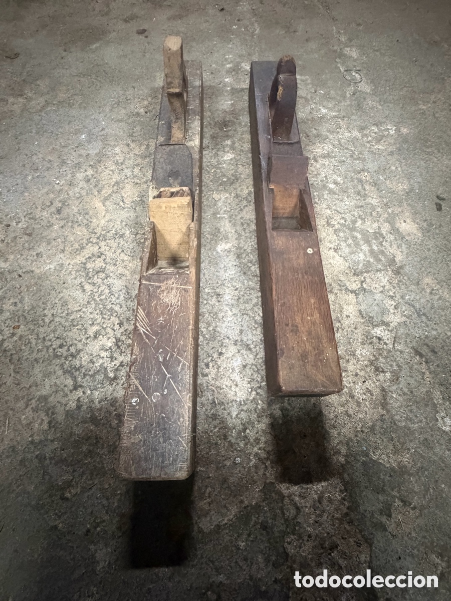Antig&uuml;edades: 2 Garlopas antiguas carpintero - Foto 1