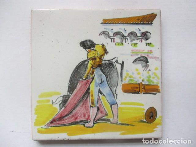 Antig&uuml;edades: Azulejo Ramos Rejano Toreo - Foto 1