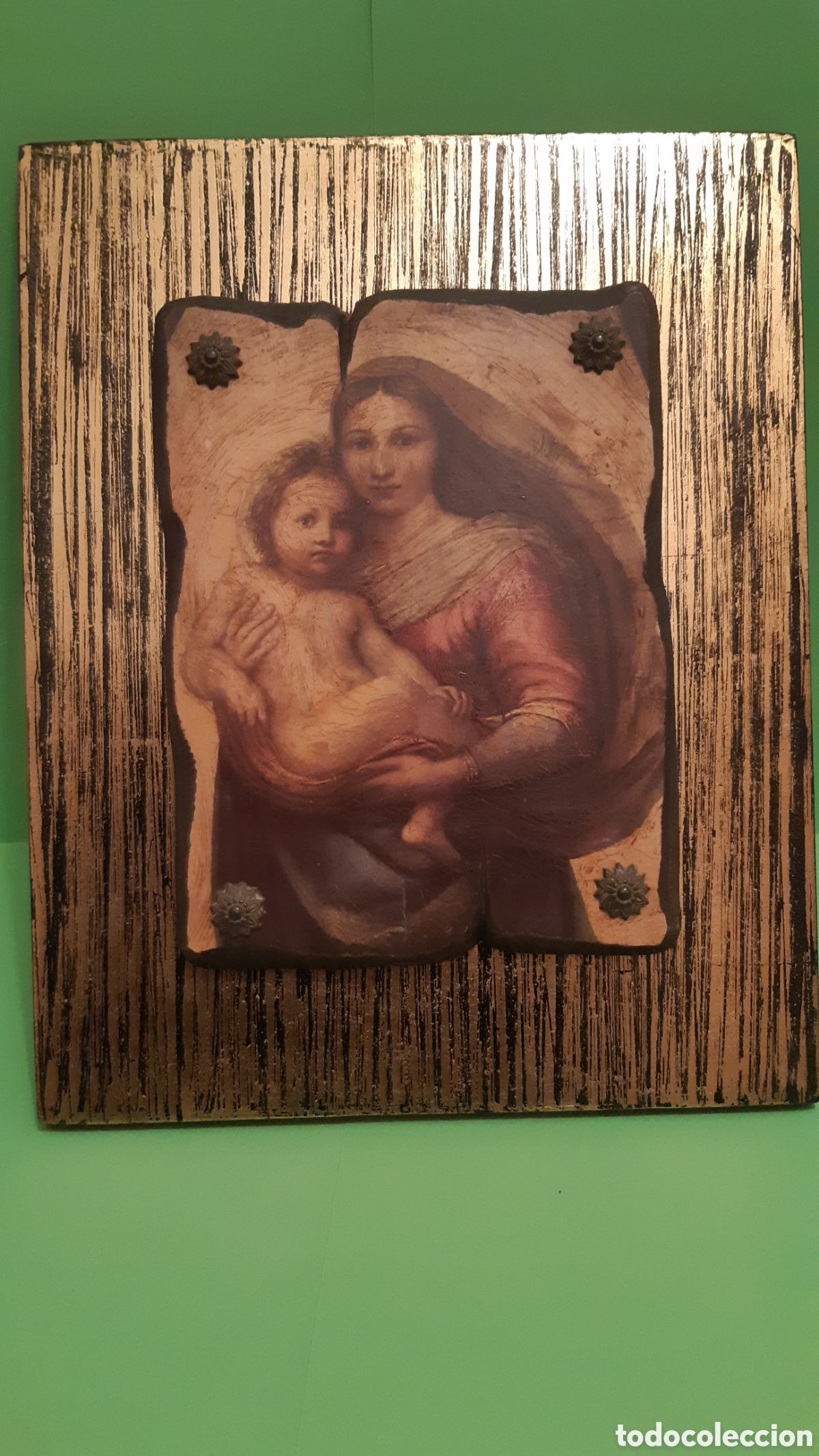 Antig&uuml;edades: Tabla Virgen Madonna Sixtina - Foto 1