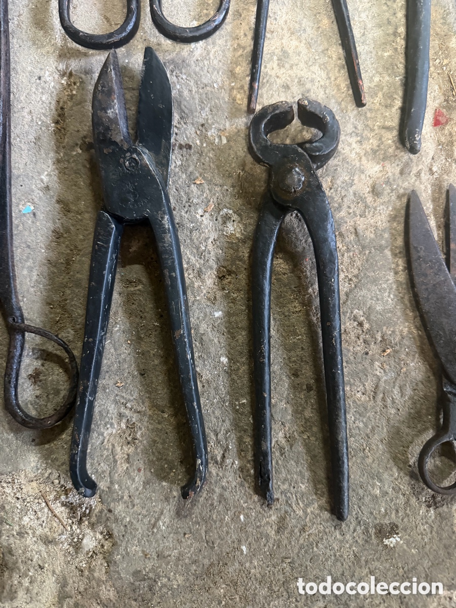 Antig&uuml;edades: Lote herramientas antiguas forja - Foto 4
