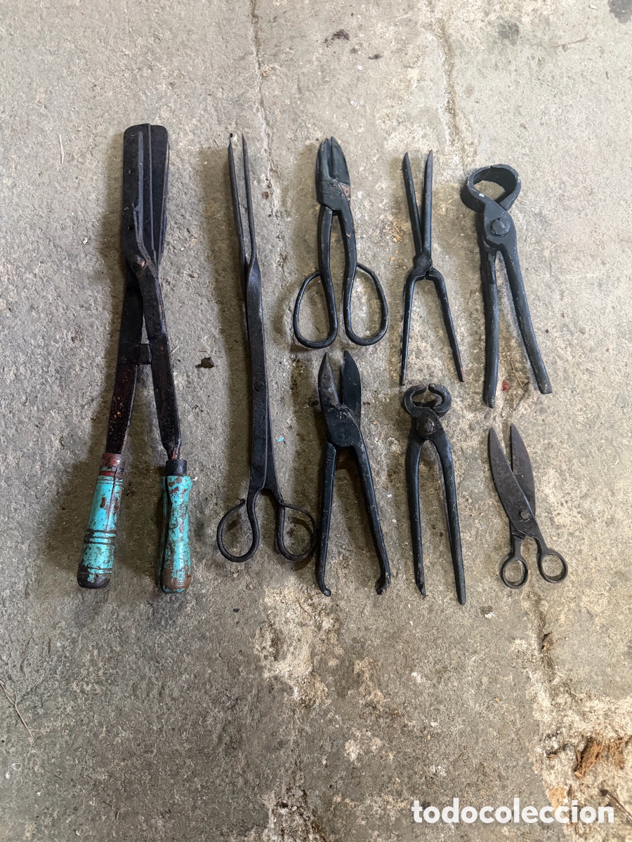 Antig&uuml;edades: Lote herramientas antiguas forja - Foto 1
