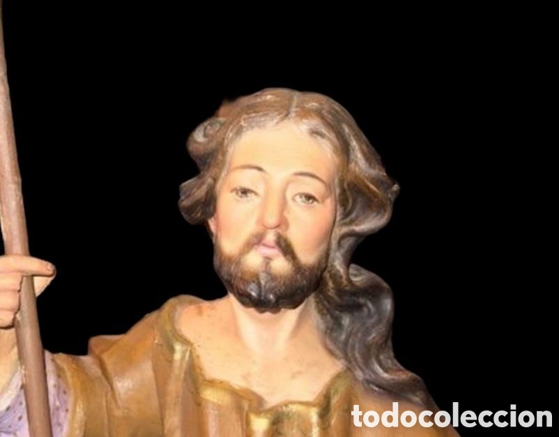 Antig&uuml;edades: Talla de Madera S.XIX &rdquo;San Jos&eacute;&rdquo; - Foto 2