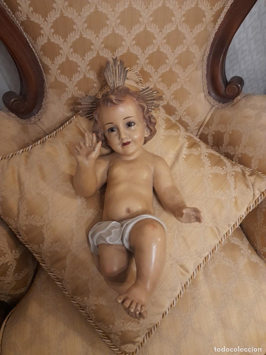 Antig&uuml;edades: Ni&ntilde;o Jes&uacute;s con ojos de cristal - Foto 1