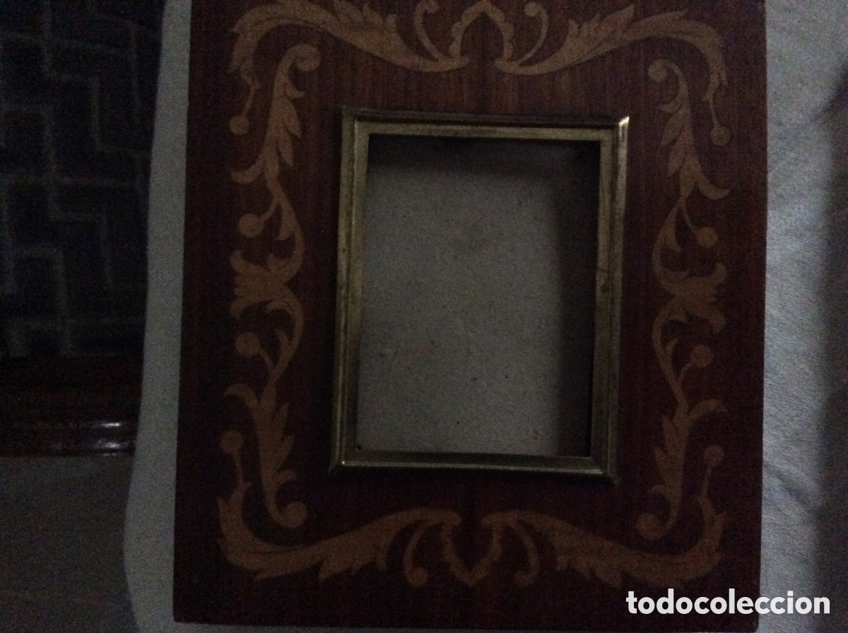Antig&uuml;edades: Pareja de marcos de marqueter&iacute;a - Foto 3