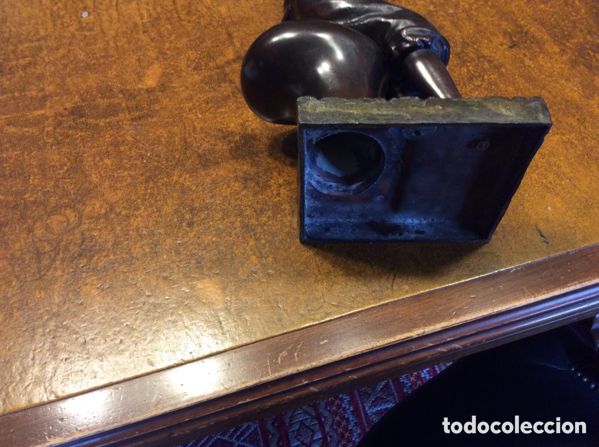 Antig&uuml;edades: Precioso ni&ntilde;o de bronce - Foto 6