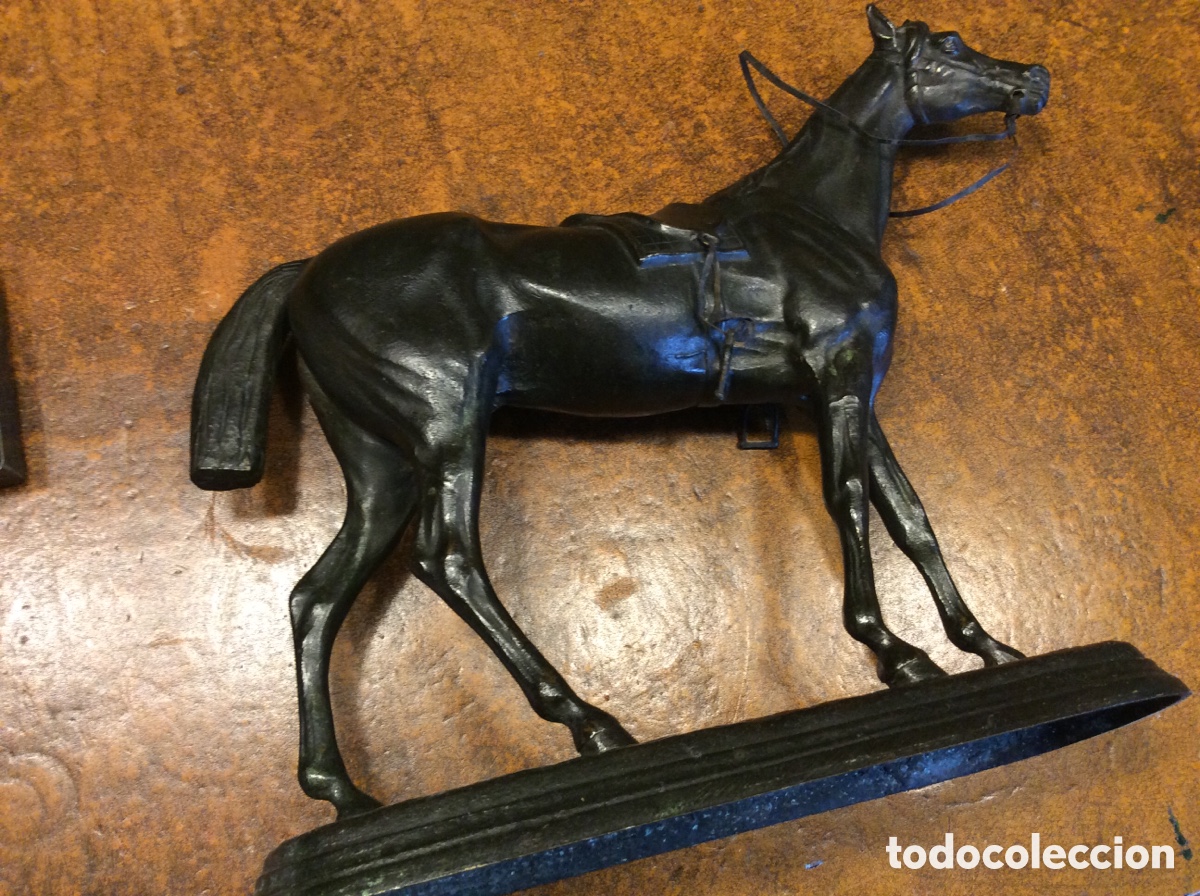 Antig&uuml;edades: Excelente bronce caballo ingles - Foto 2