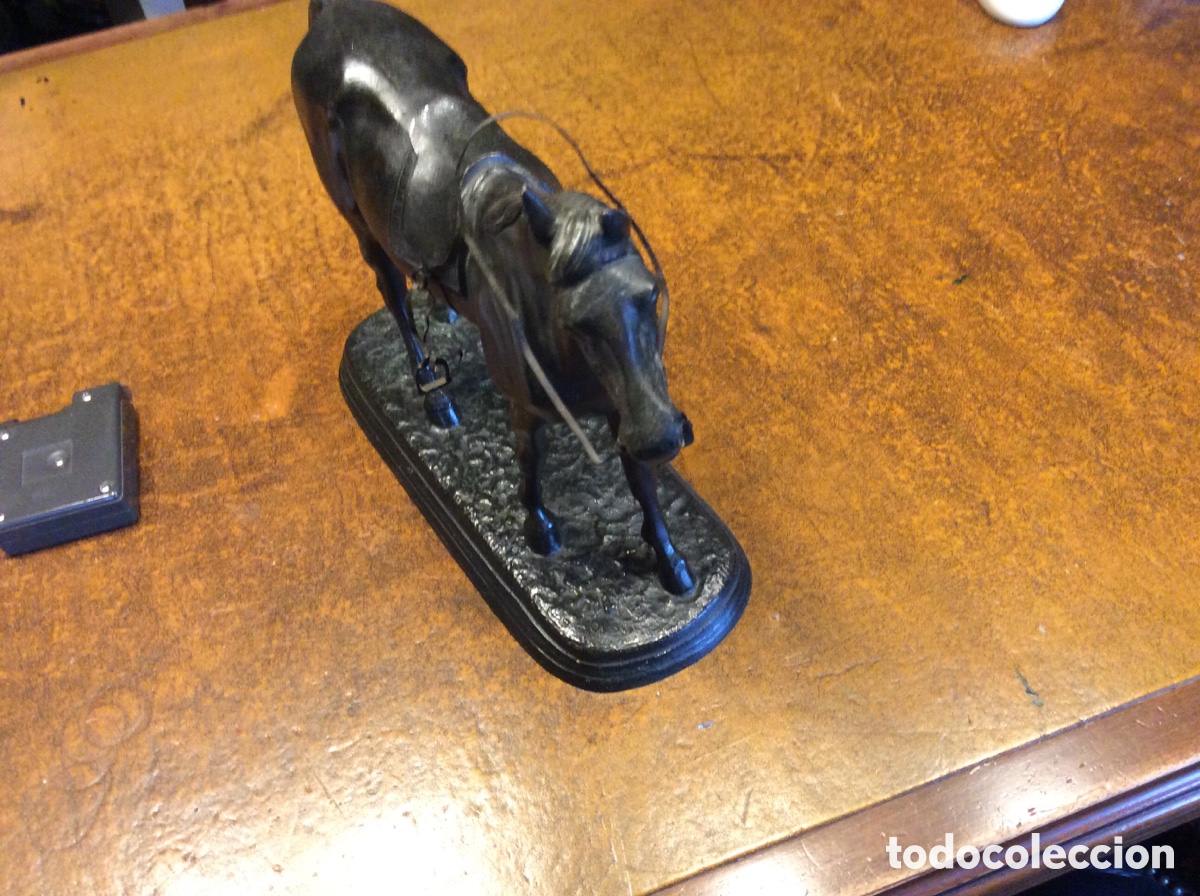 Antig&uuml;edades: Excelente bronce caballo ingles - Foto 4