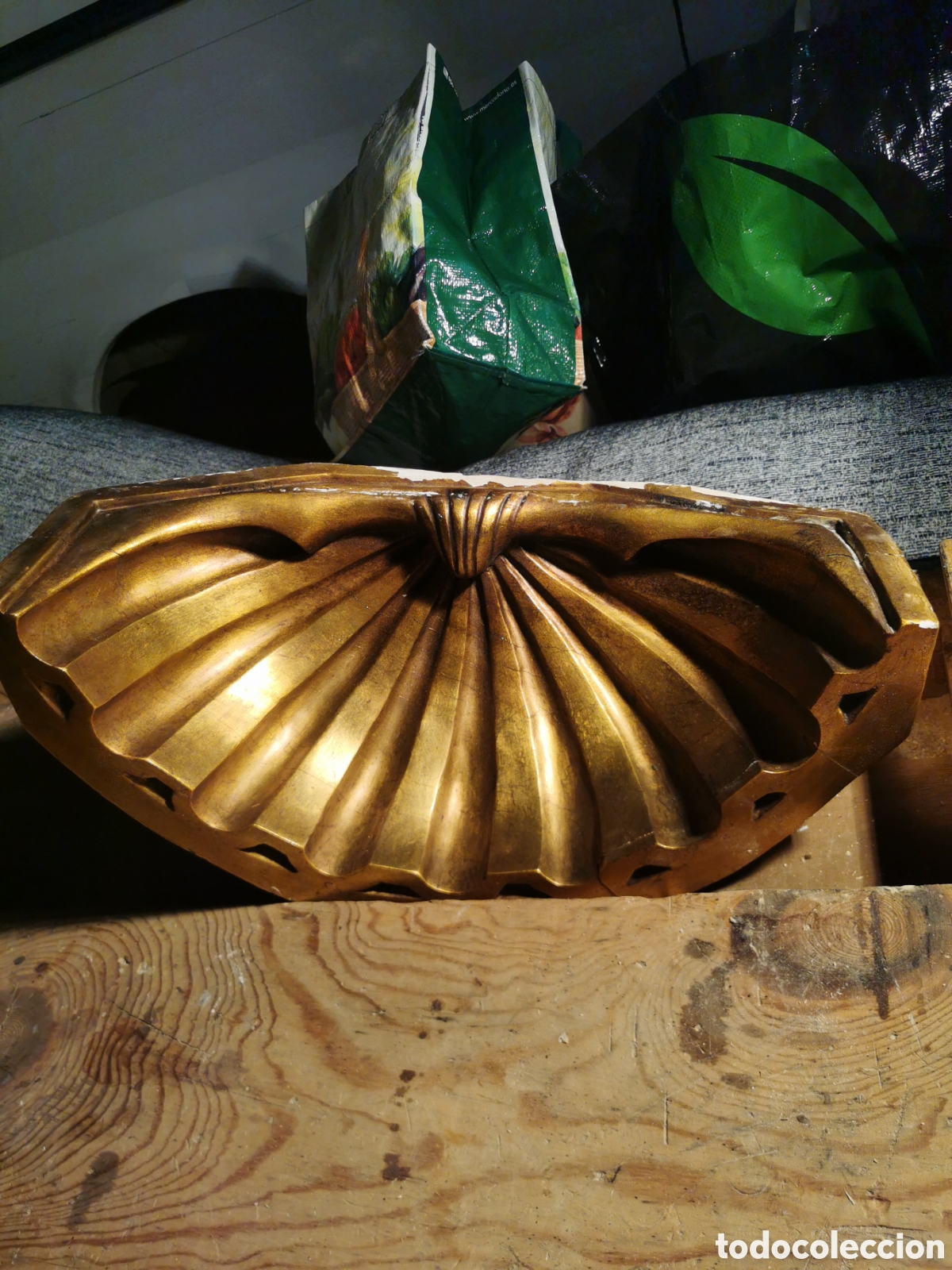 Antig&uuml;edades: C&uacute;pula fin siglo XIX madera 45. 27cm - Foto 3