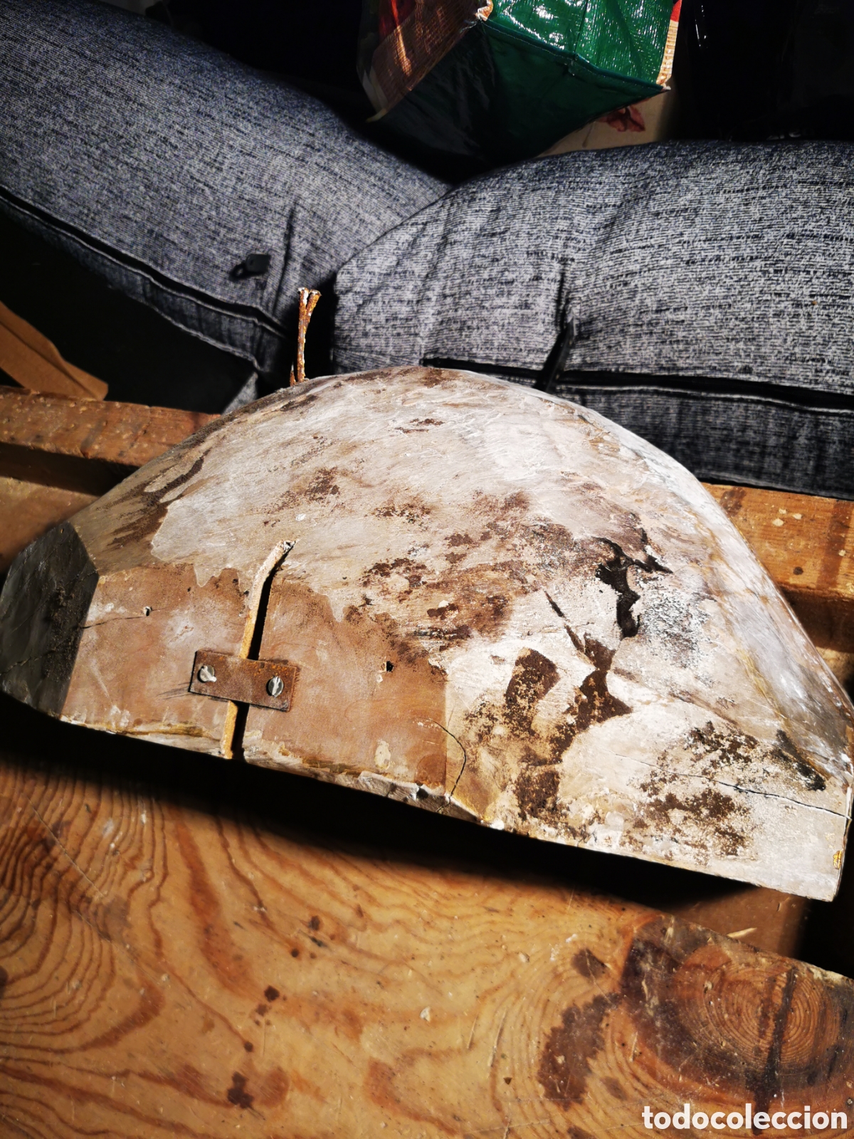 Antig&uuml;edades: C&uacute;pula fin siglo XIX madera 45. 27cm - Foto 4