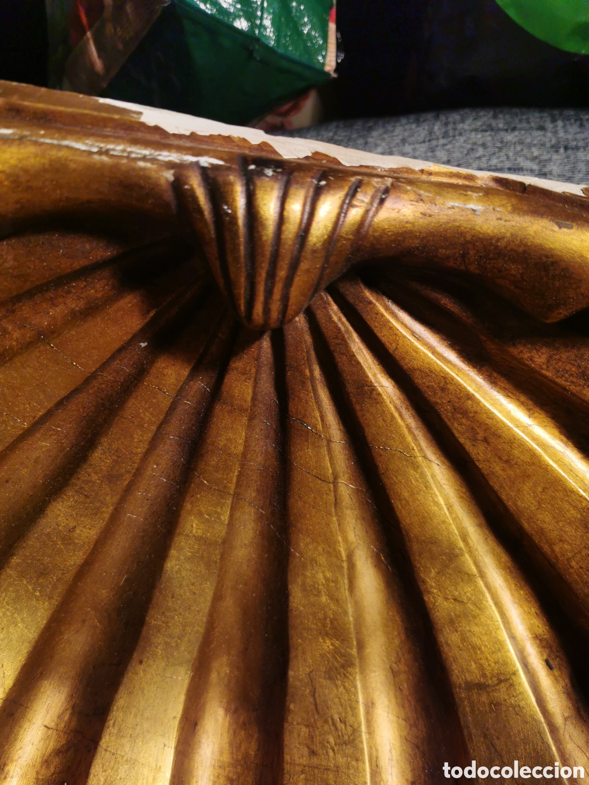 Antig&uuml;edades: C&uacute;pula fin siglo XIX madera 45. 27cm - Foto 1