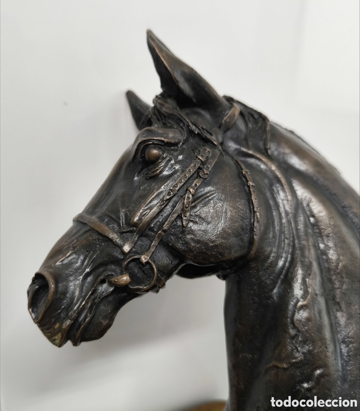 Antig&uuml;edades: GRAN CABEZA DE CABALLO BRONCE - Foto 7