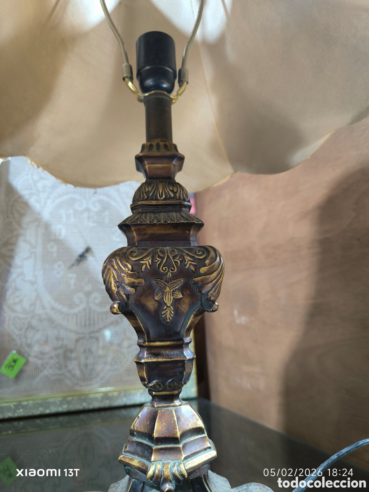 Antig&uuml;edades: Lampara de mesa estilo cl&aacute;sico - Foto 3