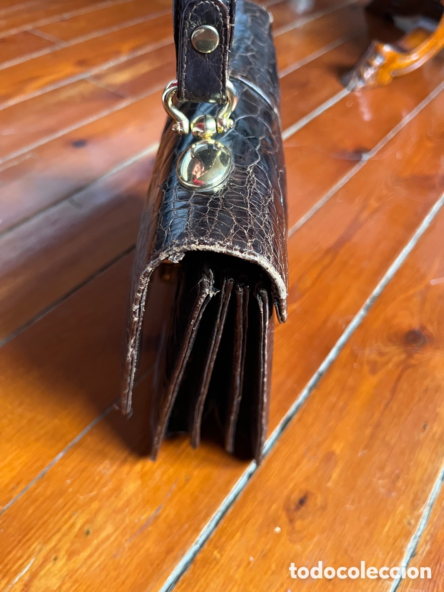 Antig&uuml;edades: Bolso alem&aacute;n de piel de cocodrilo - Foto 5