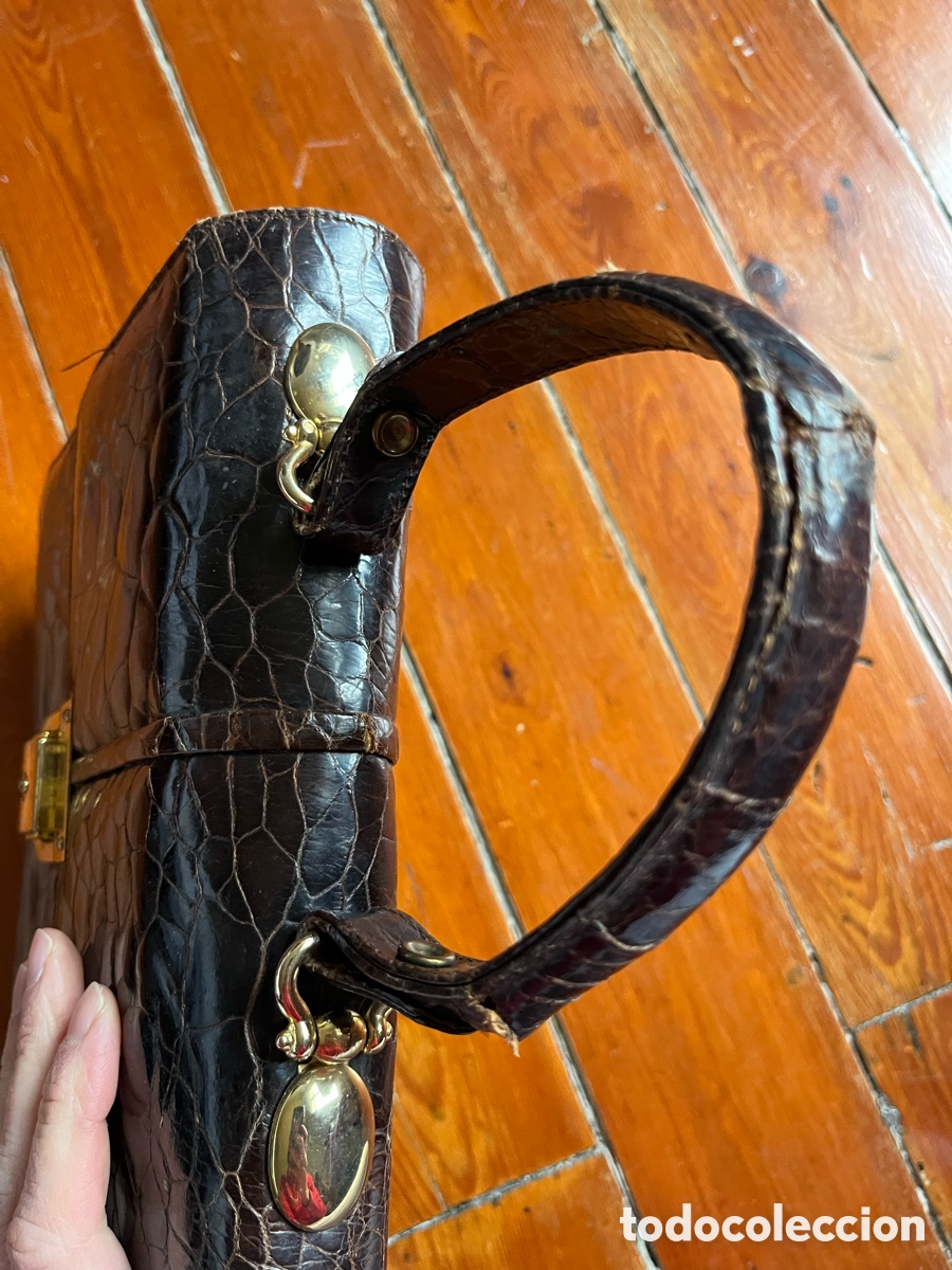 Antig&uuml;edades: Bolso alem&aacute;n de piel de cocodrilo - Foto 8