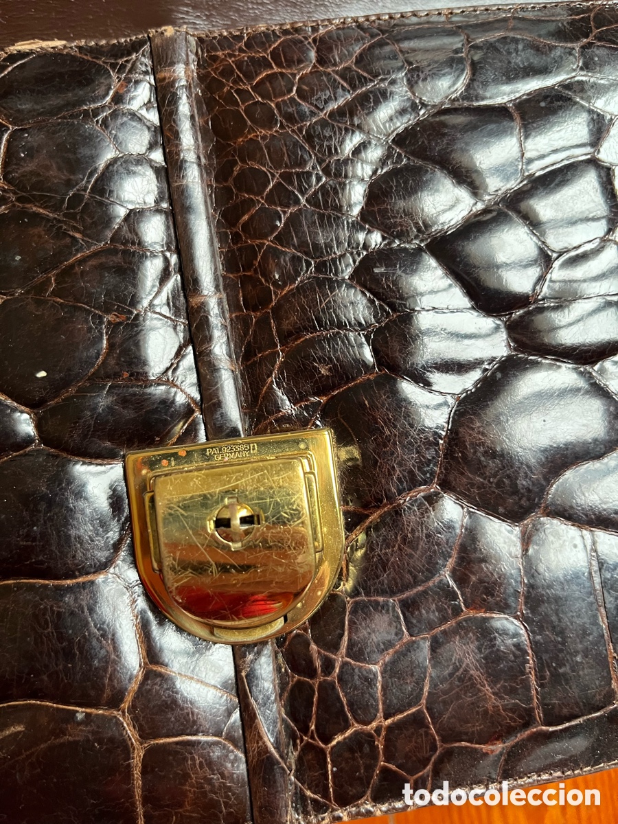Antig&uuml;edades: Bolso alem&aacute;n de piel de cocodrilo - Foto 10