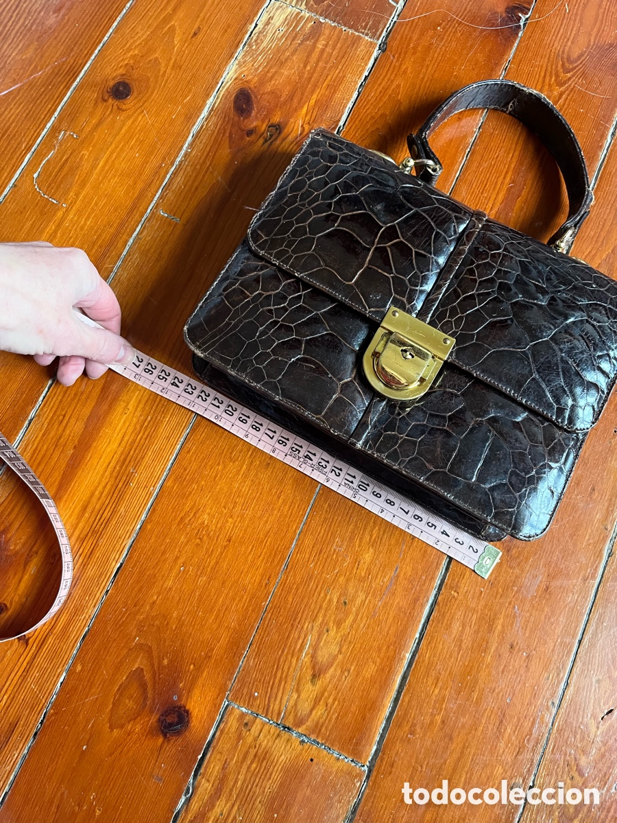 Antig&uuml;edades: Bolso alem&aacute;n de piel de cocodrilo - Foto 13