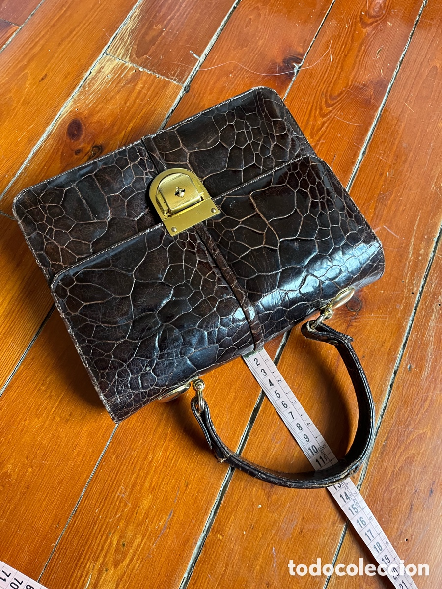 Antig&uuml;edades: Bolso alem&aacute;n de piel de cocodrilo - Foto 15