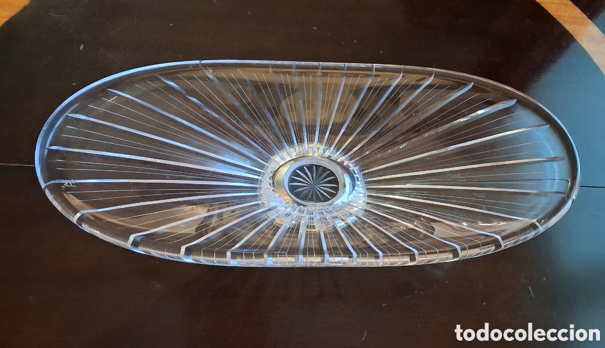 Antig&uuml;edades: Centro de mesa de cristal - Foto 2