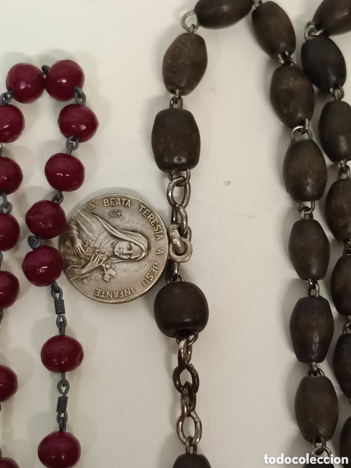 Antig&uuml;edades: Colecci&oacute;n de 9 Rosarios - Foto 5