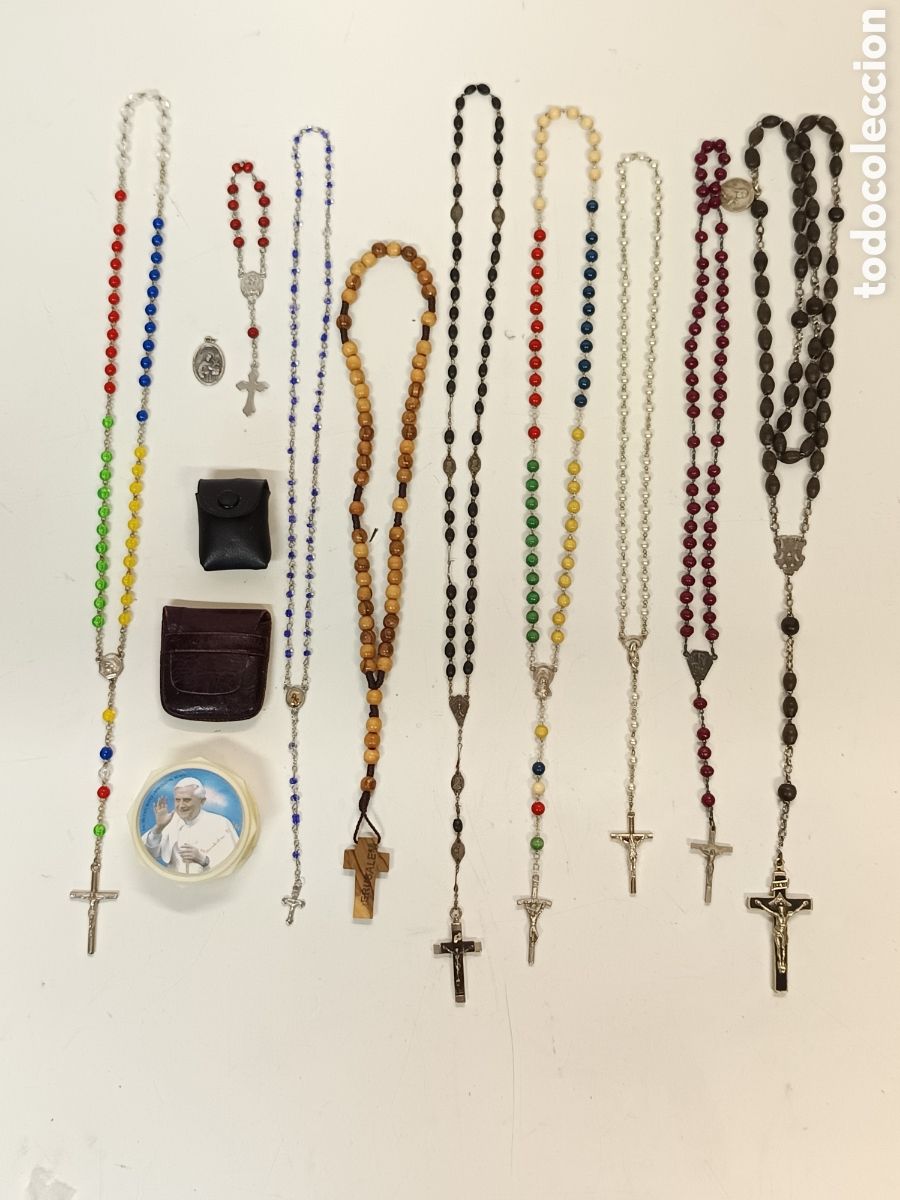 Antig&uuml;edades: Colecci&oacute;n de 9 Rosarios - Foto 1