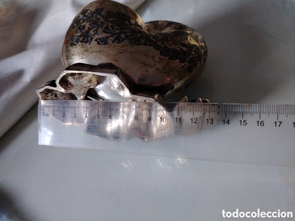 Antig&uuml;edades: Concha Nautilus Plata electrochapada - Foto 6