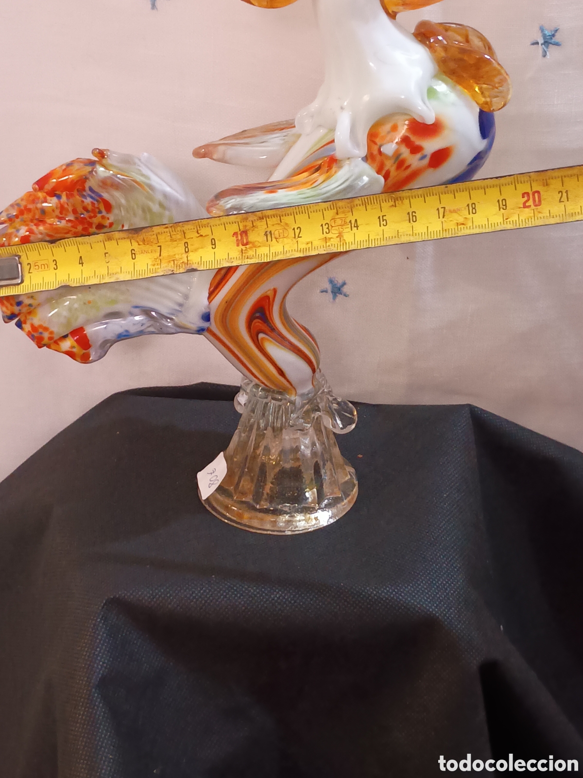 Antig&uuml;edades: Gallo de cristal de murano - Foto 3