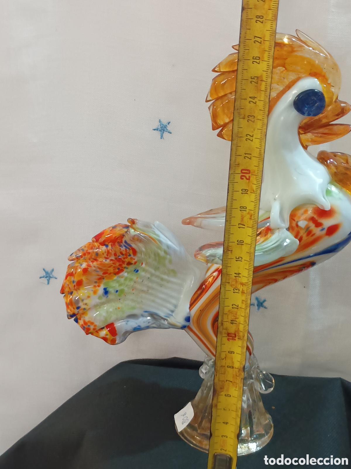 Antig&uuml;edades: Gallo de cristal de murano - Foto 4
