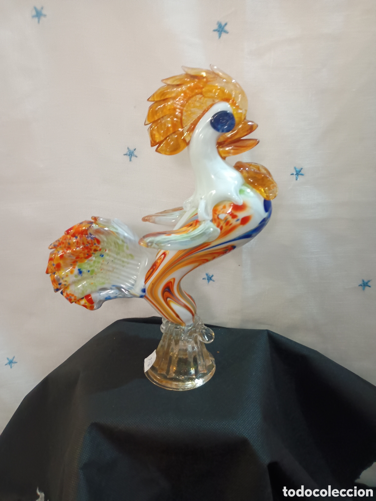 Antig&uuml;edades: Gallo de cristal de murano - Foto 1