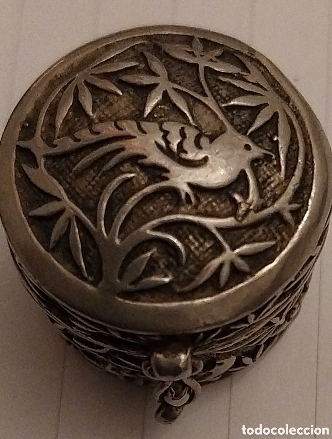Antig&uuml;edades: Joyas de RAP&Eacute;/Caja/Pastillero De Plata - Foto 2
