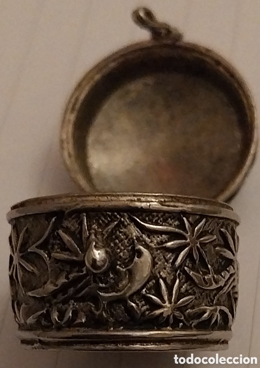 Antig&uuml;edades: Joyas de RAP&Eacute;/Caja/Pastillero De Plata - Foto 11