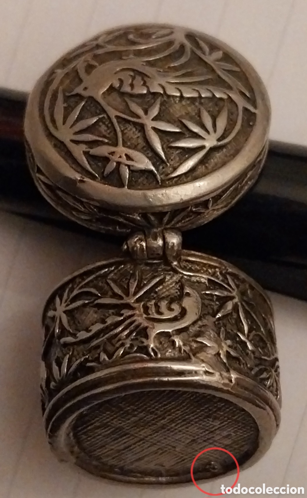 Antig&uuml;edades: Joyas de RAP&Eacute;/Caja/Pastillero De Plata - Foto 1