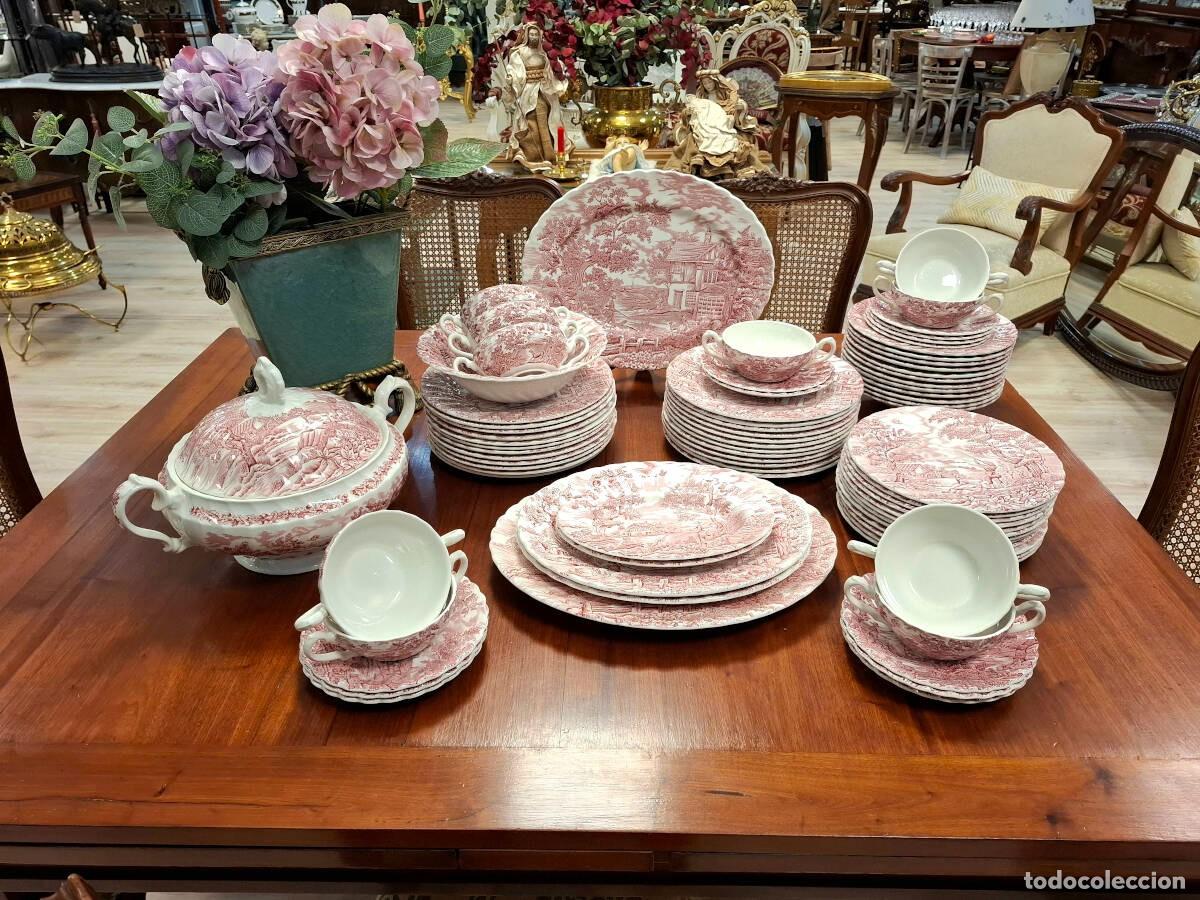 Antig&uuml;edades: Vajilla inglesa Myott rosa - Foto 1