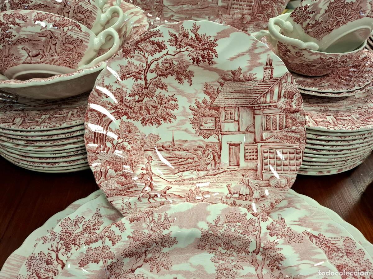 Antig&uuml;edades: Vajilla inglesa Myott rosa - Foto 2