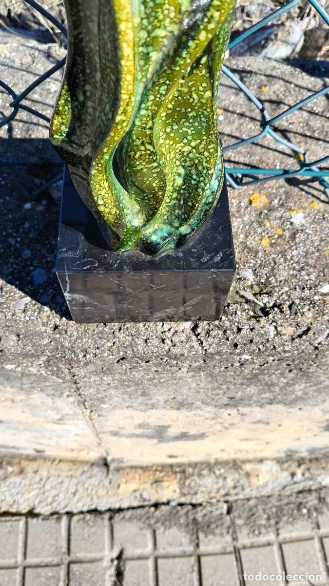 Antig&uuml;edades: Sculpture c&eacute;ramique &eacute;maill&eacute;e 1960 - Foto 2