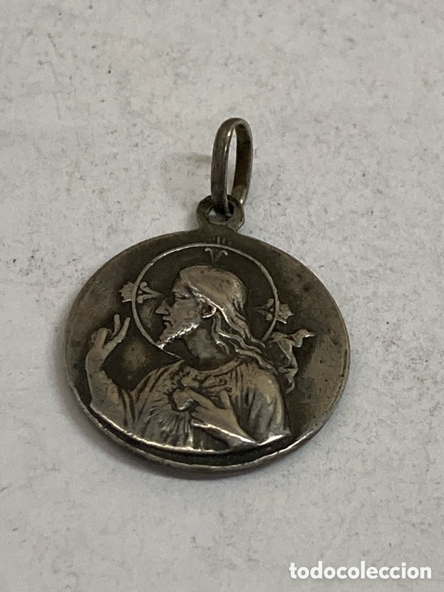 Antig&uuml;edades: Medalla de plata religiosa C525 - Foto 1