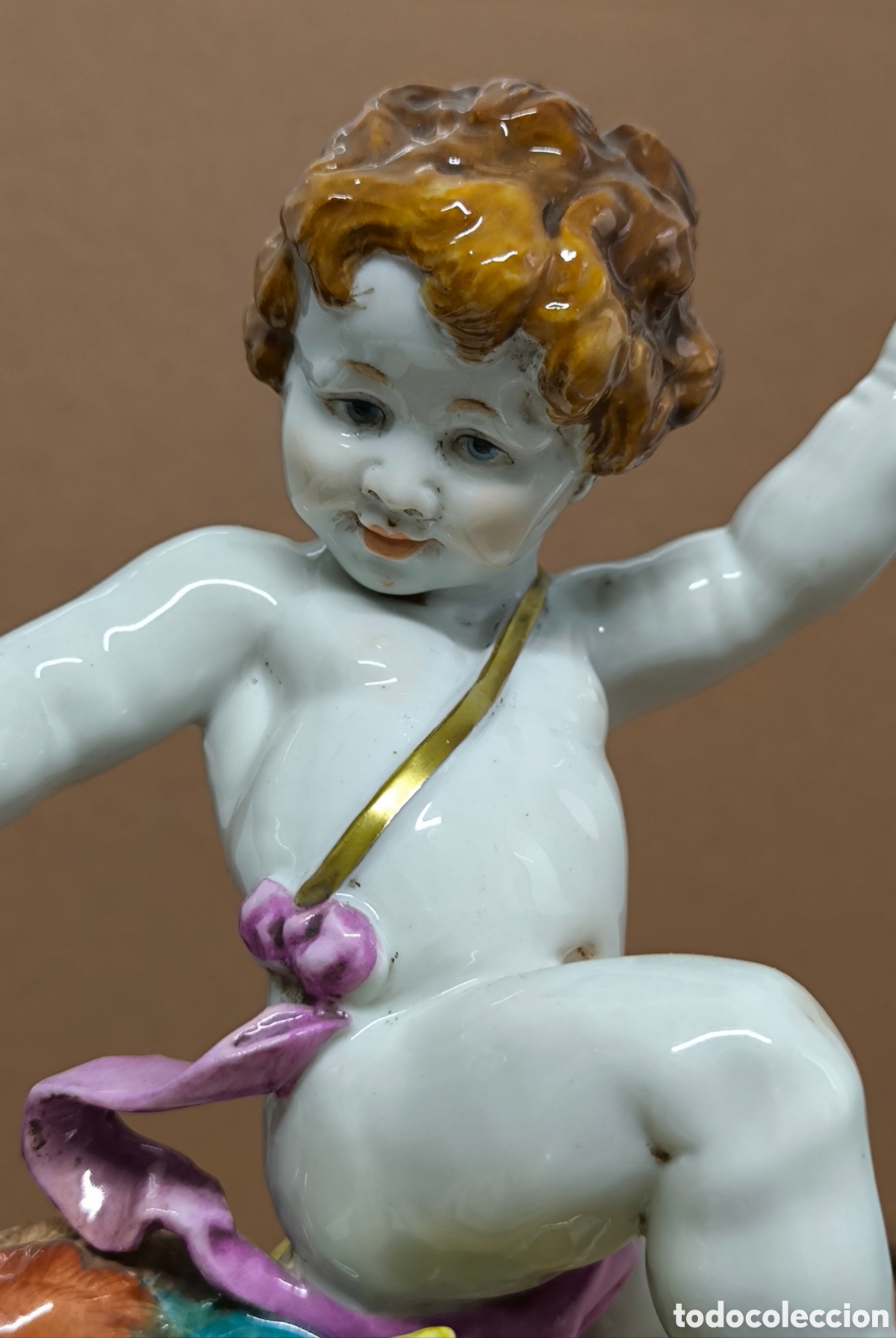 Antig&uuml;edades: GRAN CER&Aacute;MICA DE ALGORA ANGELOTE - Foto 3