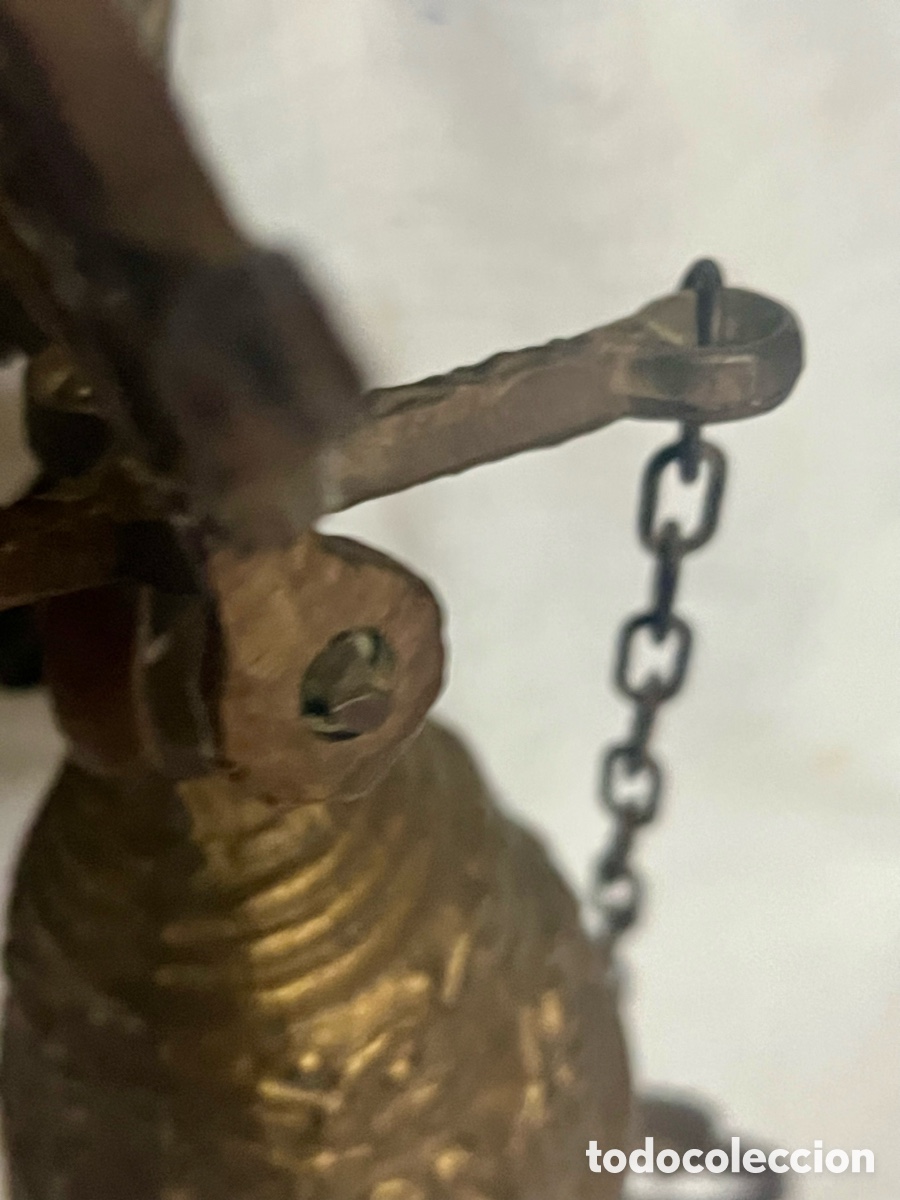 Antig&uuml;edades: TIMBRE DE MONASTERIO DE BRONCE DEL SIGLO XIX - Foto 7
