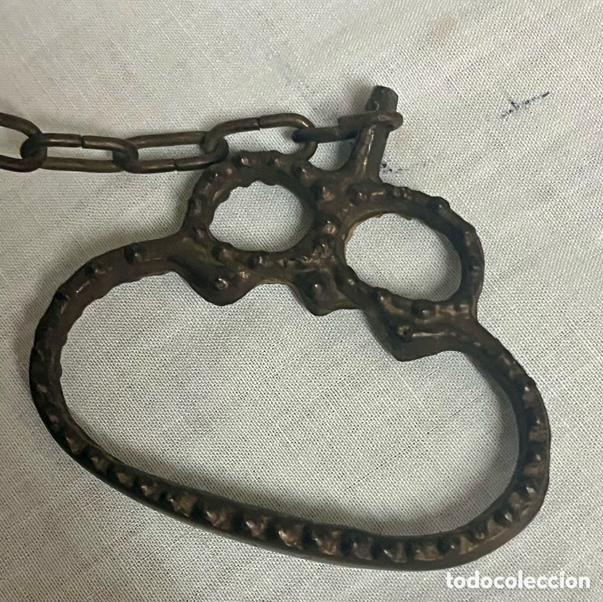 Antig&uuml;edades: TIMBRE DE MONASTERIO DE BRONCE DEL SIGLO XIX - Foto 8